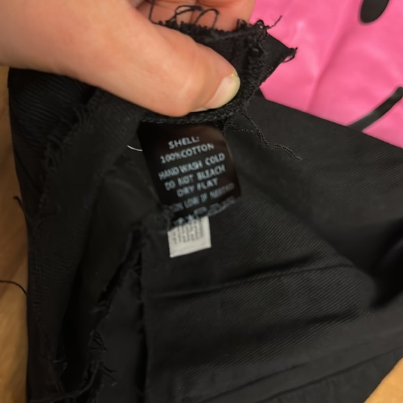 Fantastic Fawn Denim Jacket Pink Smiley Face Fringe Women’s Size Small - Picture 5 of 5